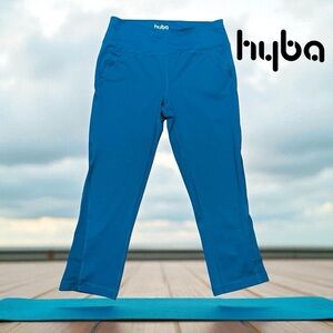 HYBA, Athletic Capri, Size Small, Teal Blue 🏃‍♀️‍➡️